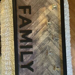 Black and Silver Family Photo Display Board